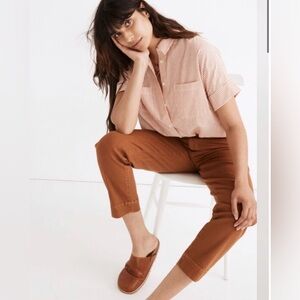 Madewell Courier Shirt in Luquer Stripe Oversized Blouse sz Small